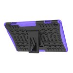Για Lenovo Tab M10 X605 / X505 Tire Texture Προστατευτική θήκη tablet TPU+PC με θήκη (μωβ) - Image 2