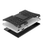 Για Lenovo Tab M10 X605 / X505 Tire Texture Προστατευτική θήκη tablet TPU+PC με θήκη (λευκή) - Image 5