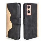 Για OPPO A96 5G Οριζόντια αναποδογυρισμένη δερμάτινη θήκη τηλεφώνου (Μαύρη) - Image 4