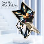 Για Samsung Galaxy Z Fold4 Ενσωματωμένη πτυσσόμενη θήκη τηλεφώνου με μεντεσέ (Champagne Gold) - Image 5