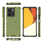 Για vivo Y35 4G / Y22S 4G Global Lanyard Honeycomb Phone Case (Πράσινη) - Image 4
