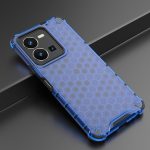 Για vivo Y35 4G / Y22S 4G Global Lanyard Honeycomb Phone Case (Μπλε) - Image 3