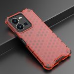 Για vivo Y35 4G / Y22S 4G Global Lanyard Honeycomb Phone Case (Κόκκινη) - Image 3