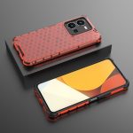 Για vivo Y35 4G / Y22S 4G Global Lanyard Honeycomb Phone Case (Κόκκινη) - Image 4