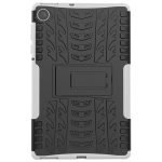 Για Lenovo Tab M10 Plus TB-X606F Tire Texture Προστατευτική θήκη TPU+PC με θήκη (λευκή) - Image 3