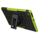Για Lenovo Tab M10 Plus TB-X606F Tire Texture Προστατευτική θήκη TPU+PC με θήκη (πράσινη) - Image 2