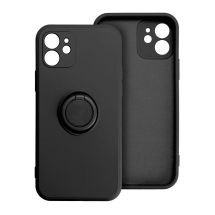 Θήκη SILICONE RING για IPHONE 15 PRO MAX μαύρη