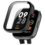 For Xiaomi Redmi Watch 3 PC + Tempered Film Integrated Watch Protective Case  ΜΑΥΡΟ - Image 2