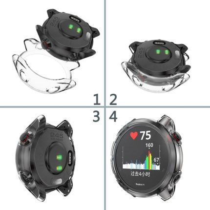 For Garmin Forerunner 245 TPU Electroplated Watch Case   ΔΙΑΦΑΝΗΣ