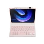 For Xiaomi Pad 6 / Pad 6 Pro A0N7 Lambskin Texture Ultra-thin Bluetooth Keyboard Leather Case(Pink) - Image 3