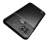 For OPPO Realme C21 Carbon Fiber Texture Shockproof TPU Case(Blue) - Image 3