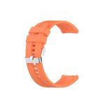 For Amazfit GTR 2e / GTR 2 22mm Silicone Watch Band with Silver Buckle(Vibrant Orange)
