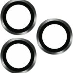 TOTUDESIGN AB-061 Golden Shield Series Metal Frame Camera Lens Film For iPhone 13 Pro / 13 Pro Max(Graphite)