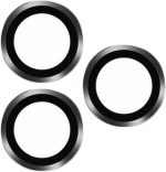 TOTUDESIGN AB-061 Golden Shield Series Metal Frame Camera Lens Film For iPhone 13 Pro / 13 Pro Max(Graphite)
