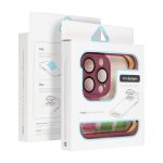 Θήκη MINI BUMPERS με προστασία νησίδας κάμερας για IPHONE 15, κερασι - Image 3