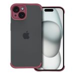 Θήκη MINI BUMPERS με προστασία νησίδας κάμερας για IPHONE 15, κερασι
