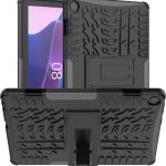 Για Lenovo Tab M10 3rd Gen Tire Texture TPU + Θήκη tablet PC με θήκη (Μαύρη)