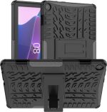 Για Lenovo Tab M10 3rd Gen Tire Texture TPU + Θήκη tablet PC με θήκη (Μαύρη)