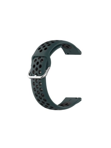 Για Huawei Watch 3 / 3 Pro 22mm Sport Band σιλικόνης δύο χρωμάτων (πράσινο μαύρο)Εφαρμοσμένα μοντέλα: κατάλληλα για Huawei Watch 3, Watch 3 Pro, Watch GT2 pro, Watch GT2 pro ECG, Watch GT 2e, Watch GT (42mm, 46mm), Watch GT2 46mm , Honor Watch GS PRO, Hon
