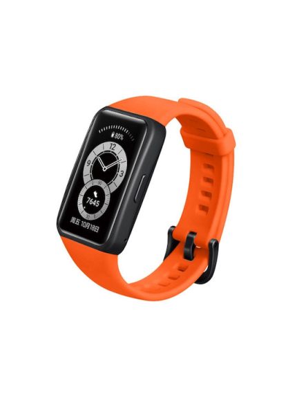 Για Huawei Band 6 Silicone Watch Band (Πορτοκαλί)