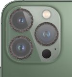 For iPhone 13 Pro / 13 Pro Max Glitter Ring Tempered Glass Camera Lens Film (Black)