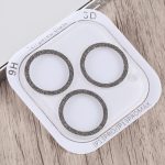 For iPhone 13 Pro / 13 Pro Max Glitter Ring Tempered Glass Camera Lens Film (Black) - Image 3
