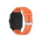 Για Amazfit GTS 2e / GTS 2 Ανταλλακτικό λουράκι σιλικόνης 20mm με ασημί αγκράφα (ζωντανό πορτοκαλί)For Amazfit GTS 4   For Amazfit GTS 3   For Amazfit GTS 2E   For Amazfit GTS 2 Mini   For Amazfit GTS 2   For Amazfit GTS   For Amazfit GTR 42mm   For Amazf
