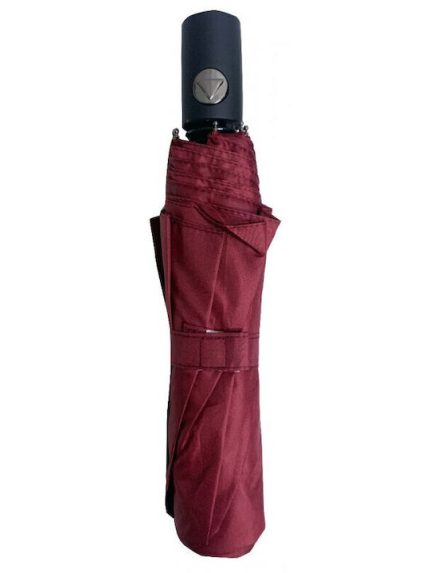 Trend Haus Αυτόματη Ομπρέλα Βροχής Σπαστή Μπορντό 55cm