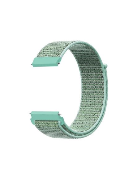 For Samsung Galaxy Watch 42mm Nylon Braided Watch Band   (Blue Sea)