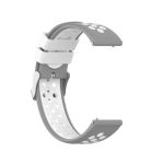 Sport Dual Color Λουράκι Σιλικόνης Γκρι / Λευκό (Mi Watch)
