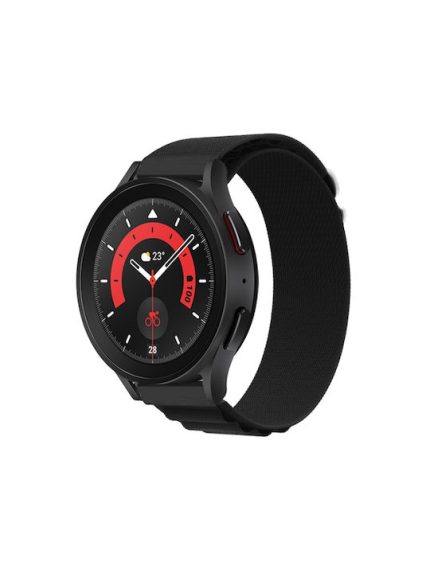 Για Amazfit GTS4 Mini / Coros Pace 2 20mm Universal Nylon Loop Watch Band (Μαύρο)