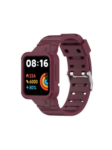 Λουράκι Σιλικόνης Για Xiaomi Redmi Watch 2 Lite / Watch Lite  (Wine Red)