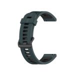 Για Huawei Watch GT 3 SE         Για Huawei Watch GT 3 46mm        Για Huawei Watch GT Runner     Για το Amazfit GTR 3/GTR 3 Pro/GTR 2 22mm Δίχρωμη ταινία ρολογιού σιλικόνης (Olive Green Black)