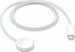 Apple Watch Magnetic Fast Charger to USB-C Cable (1m) Λευκό (Apple Watch)