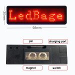 Σήμα LED με σήματα που εκπέμπουν φως σε κυλιόμενους χαρακτήρες, υποστήριξη πολλαπλών γλωσσών, μέγεθος οθόνης: 93 X 30 x 6 χιλιοστά - Image 5