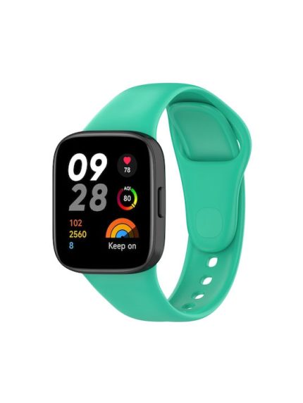 Για Redmi Watch 3 Loop Solid Color Silicone Watch Band (πράσινο μέντας)