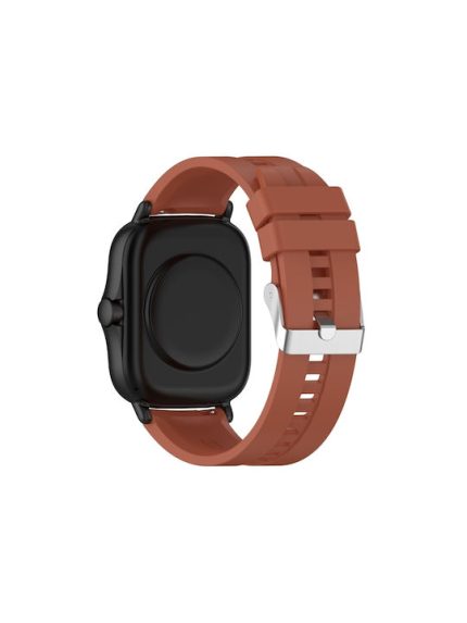 20mm Για Amazfit GTS 2e / GTS 2 Ανταλλακτικό λουράκι σιλικόνης 20mm με ασημί αγκράφα (Cabernet Orange)For Amazfit GTS 4   For Amazfit GTS 3   For Amazfit GTS 2E   For Amazfit GTS 2 Mini   For Amazfit GTS 2   For Amazfit GTS   For Amazfit GTR 42mm   For Am