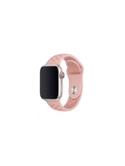 Devia Sport2 Λουράκι Σιλικόνης με Pin Ροζ (Apple Watch 42/44/45mm)