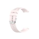 For Xiaomi Watch Color Sport Silicone Watch Band with Silver Steel Buckle(Quicksand Pink)