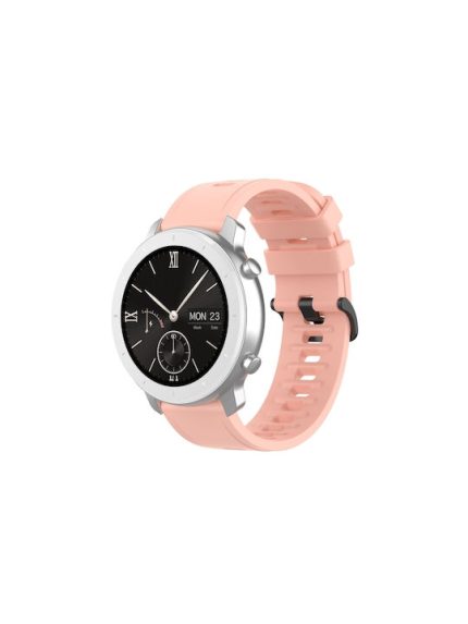 Για Xiaomi MI Watch Sport 22mm/Xiaomi MI Watch S1 22mm/Xiaomi MI Watch Color 2 22mm/Xiaomi MI Watch Color 22mm/Xiaomi MI Watch S1 Pro 22mm Μονόχρωμο λουράκι ρολογιού σιλικόνης (ροζ)
