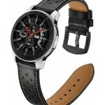 Tech-Protect Λουράκι Δερμάτινο Μαύρο (Galaxy Watch 42mm)