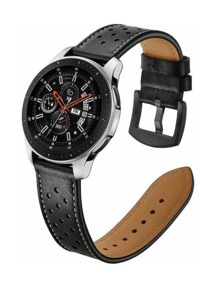 Tech-Protect Λουράκι Δερμάτινο Μαύρο (Galaxy Watch 42mm)