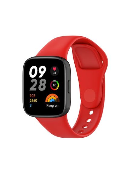 Λουράκι Σιλικόνης Κόκκινο (Mi Watch LiteRealme Watch)