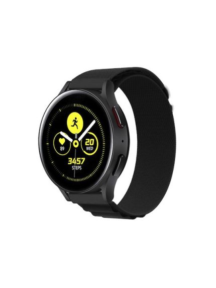 Για Huawei Watch GT2 / GT3 Pro / GT Runner 22mm Universal Nylon Loop Watch Band (Μαύρο)