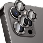 Για iPhone 12 Pro ENKAY Hat-Prince κράμα αλουμινίου + κάλυμμα φακού κάμερας από σκληρυμένο γυαλί Προστατευτικό πλήρους κάλυψης (Μαύρο)