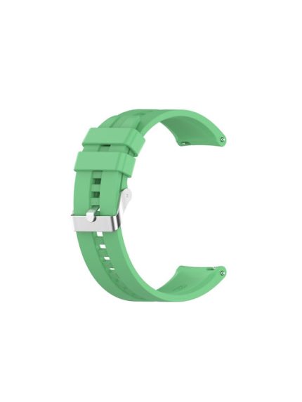 For Xiaomi Watch Color Sport Silicone Watch Band with Silver Steel Buckle(Mint Green)