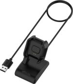Για Xiaomi Mi Watch Lite / Redmi Watch USB Κάθετη μαγνητική βάση φορτιστή με λειτουργία δεδομένων, μήκος: 1 m (Μαύρο)
