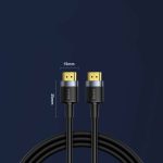 Baseus HDMI 2.0 Cable HDMI male - HDMI male 3m Μαύρο - Image 6