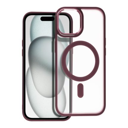 Matte Mag Cover συμβατό με MagSafe για IPHONE 15 κόκκινο
