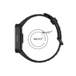 For Xiaomi Redmi Horloge 2 Two-Color Mixed Silicone Watch Band (ΜΠΛΕ + ΑΣΠΡΟ)